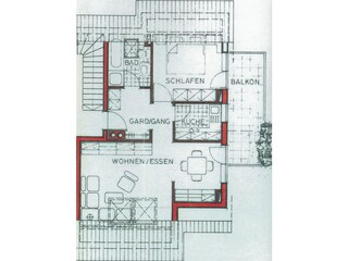 Floor plan from the apartment.
