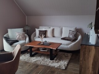 Gemütliche Sitzecke im Wohnzimmer