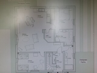 Appartamento per vacanze Göhren Pianta del piano 22