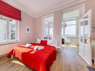 Blick zum Schlafbereich.