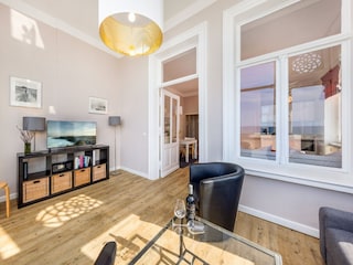 Der Blick durch die Ferienwohnung.