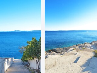 Treppen zum Meer, Betonstrand