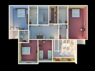 Appartamento per vacanze Trogir Pianta del piano 23