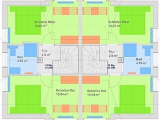 Vakantiehuis Dranske Grondplan 22