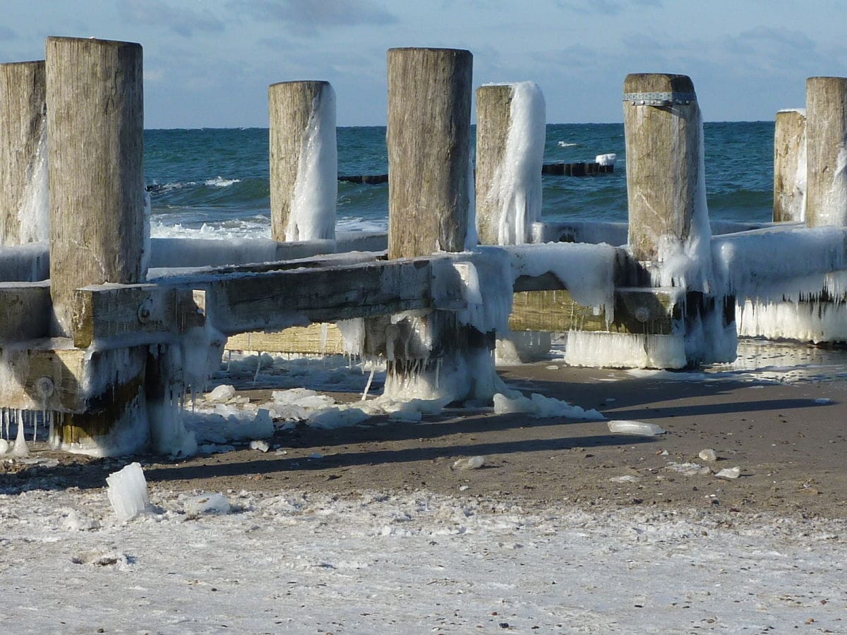 Strand im Winter