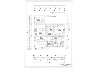 Casa per le vacanze Raša Pianta del piano 22