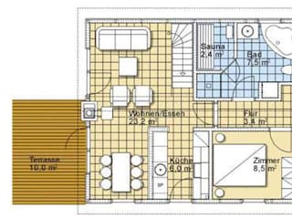 Casa per le vacanze Baabe Pianta del piano 28