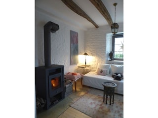 Wohnzimmer mit Kamin