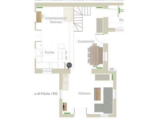 Casa per le vacanze Chiessi Pianta del piano 41