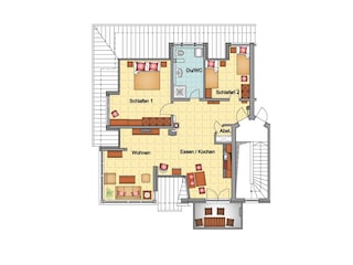 Vakantieappartement Zingst Grondplan 34