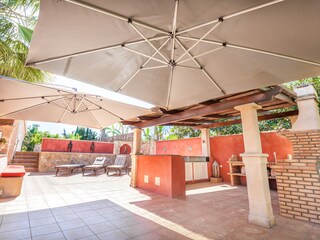 BBQ area with open terrace