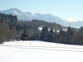 Winteraussicht vom Balkon