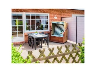 Sitzgelegenheiten auf der Terrasse