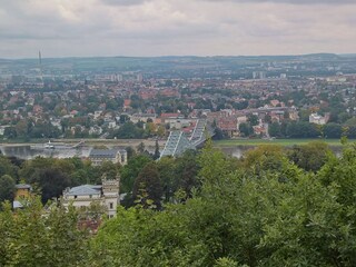 Blick auf das Blaue Wunder