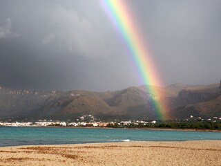Regenbogen in Sa Canova, nur wenige Gehminuten vom Haus