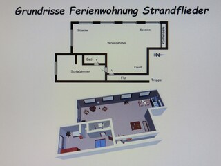 Grundrisse Ferienwohnung Strandflieder