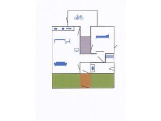 Appartamento per vacanze Bakkum Pianta del piano 21