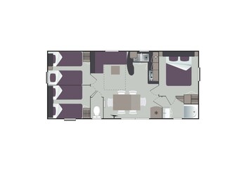 Chalet Renesse Pianta del piano 37