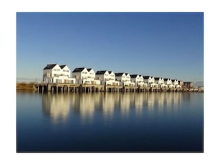 Blick vom Wasser auf den Mövenkieker