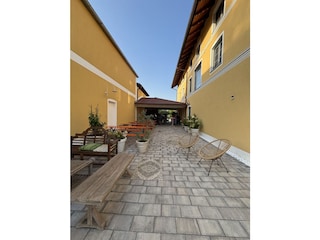 Grillplatz im Innenhof