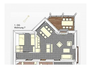 Appartamento per vacanze Baabe Pianta del piano 25