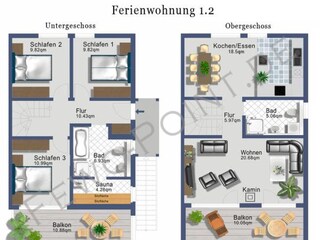 Ferienwohnung Graal-Müritz Grundriss 22