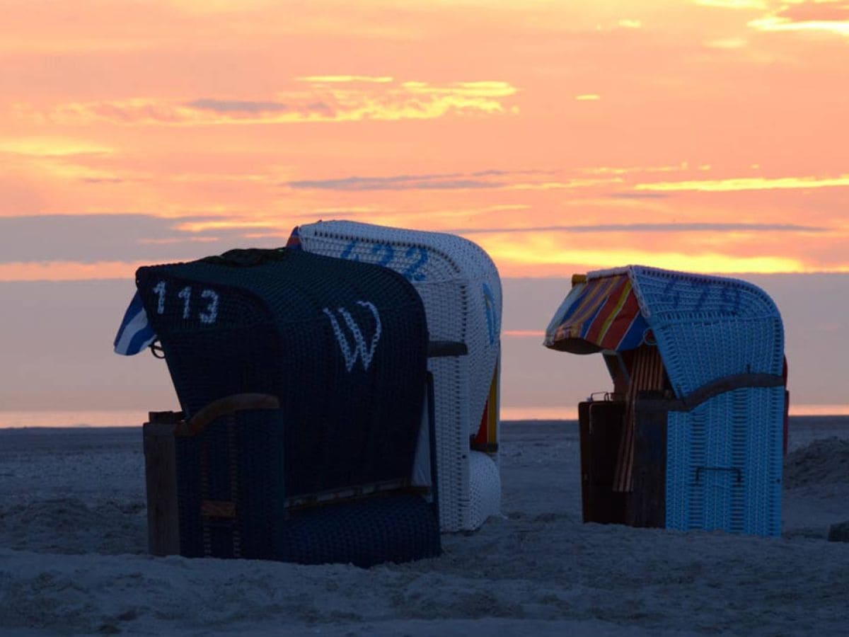 Sonnenuntergang am Nebel Strand