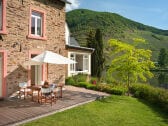 Exclusive garden with a view of the Mosel and vineyards