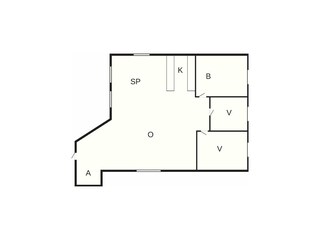 Vakantiehuis Binderup Strand Grondplan 2
