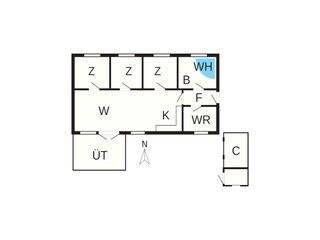 Vakantiehuis Kramnitse Grondplan 37