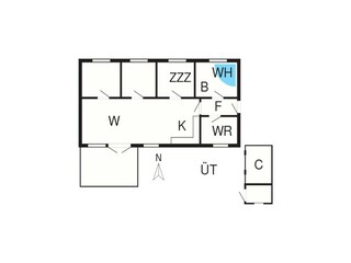 Ferienhaus Kramnitse Grundriss 2