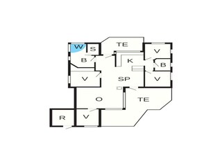 Vakantiehuis Lønstrup Grondplan 40