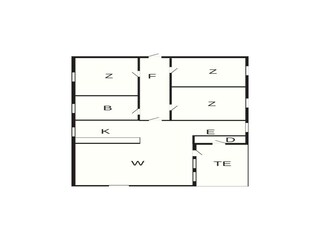 Casa de vacaciones Hals Plano de planta 4