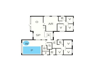 Ferienhaus Toftum Grundriss 2