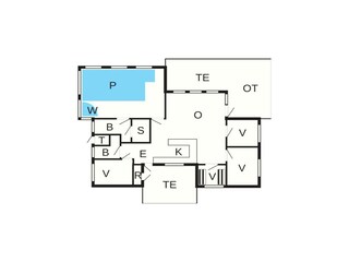 Casa de vacaciones Saltum Plano de planta 28