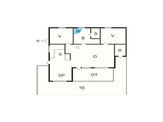 Ferienhaus Søndervig Grundriss 49