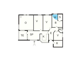 Ferienhaus Henne Strand Grundriss 3