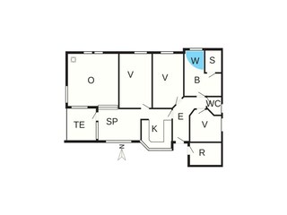 Ferienhaus Henne Strand Grundriss 56