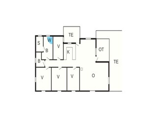 Casa per le vacanze Løkken Pianta del piano 21