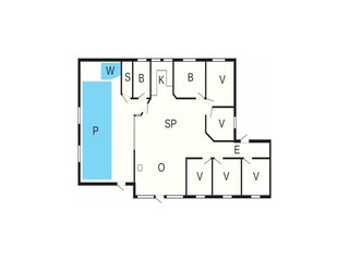 Vakantiehuis Blåvand Grondplan 29