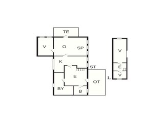 Vakantiehuis Thisted Grondplan 9