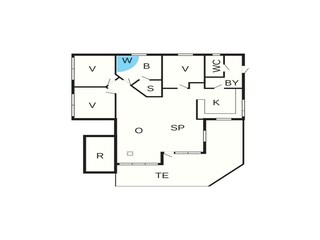 Vakantiehuis Ansager Grondplan 35