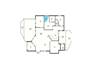 Vakantiehuis Ebeltoft Grondplan 38