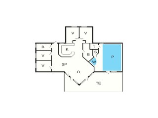 Vakantiehuis Gilleleje Grondplan 4