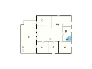Ferienhaus Vorupør Grundriss 8