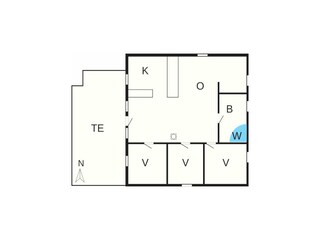 Ferienhaus Vorupør Grundriss 9