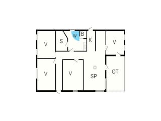 Maison de vacances Aalbæk Plan d'étage 6