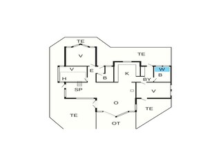 Casa de vacaciones Aalbæk Plano de planta 27