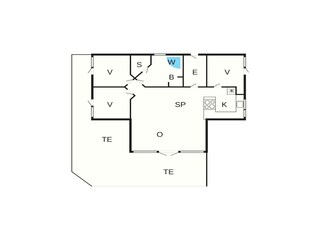 Casa de vacaciones Fjellerup Strand Plano de planta 2