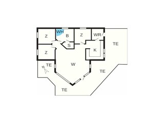 Vakantiehuis Vejlby Grondplan 7